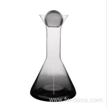 European style smoke glass carafe and tumbler set